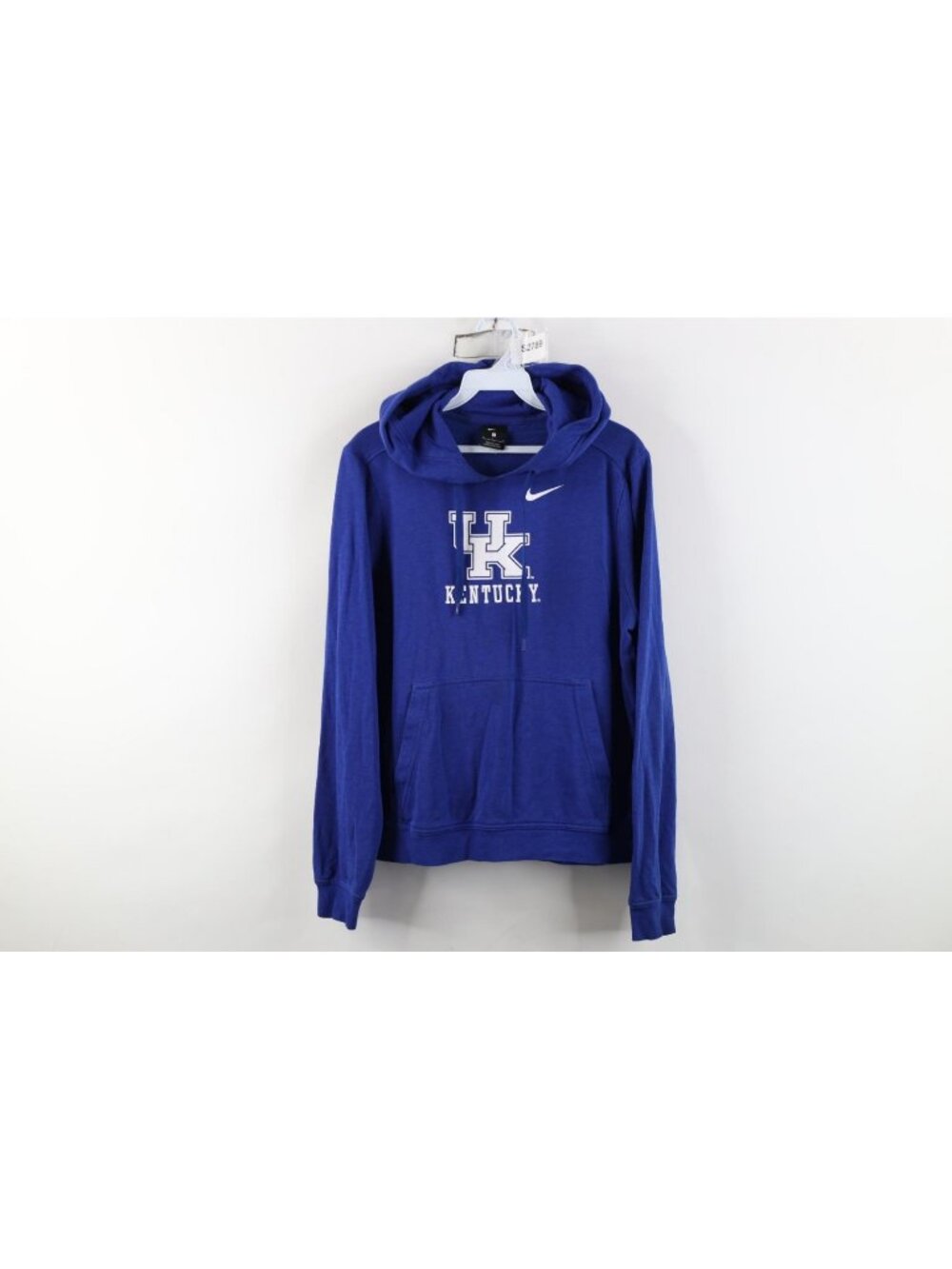 Y2K Nike Mens Small Spell Out University of Kentucky Hoodie Sweatshirt Blue